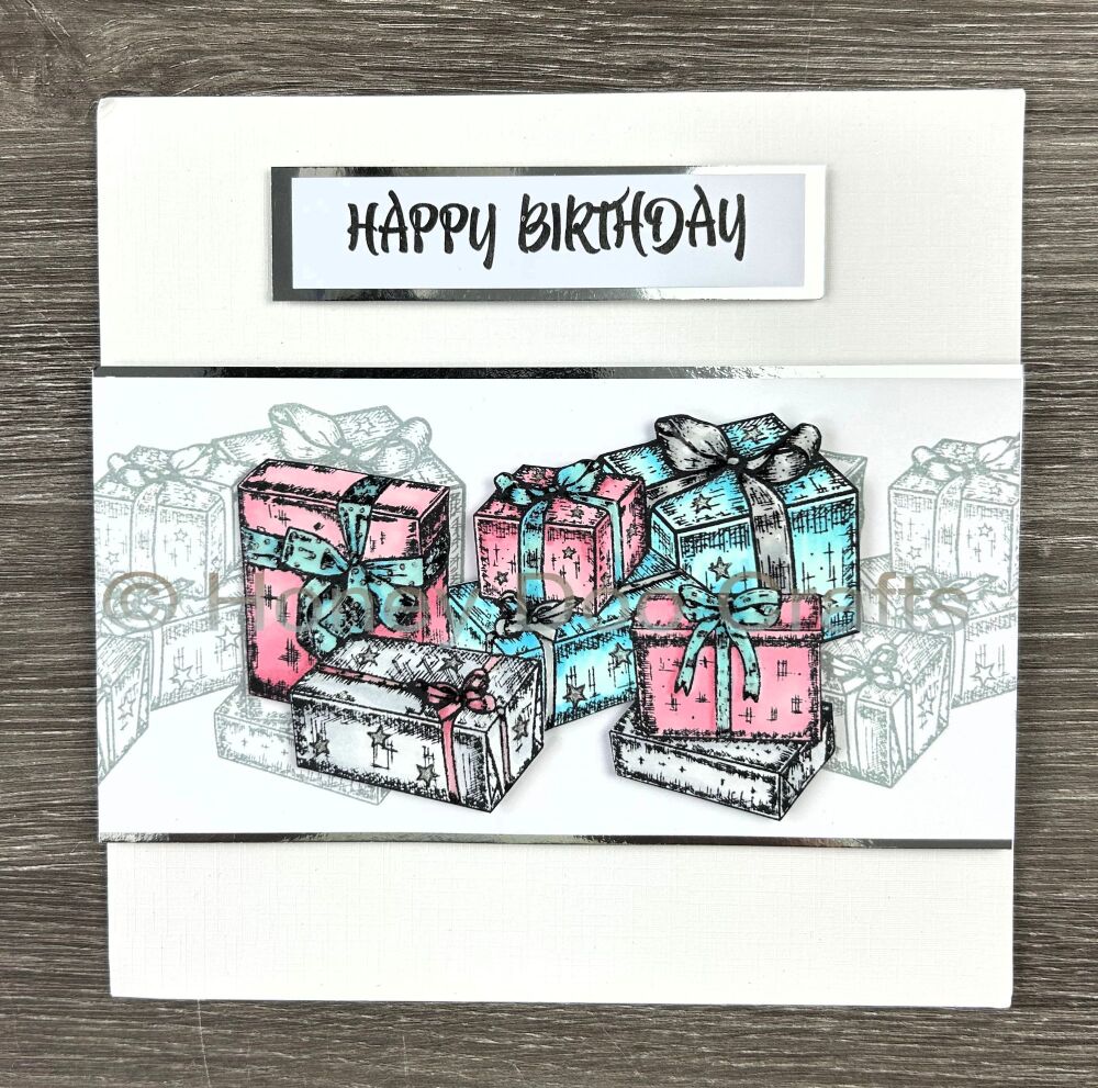New - A Pile of Presents (A6 Stamp)
