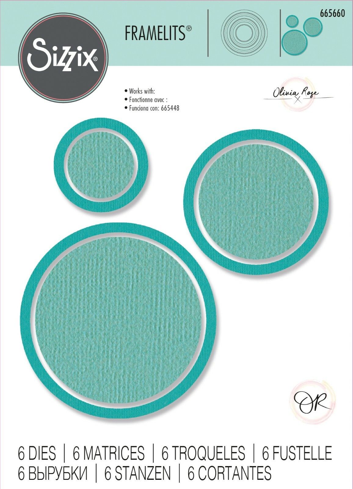 Sizzix Framelits Die Set 6PK - Circle Frames