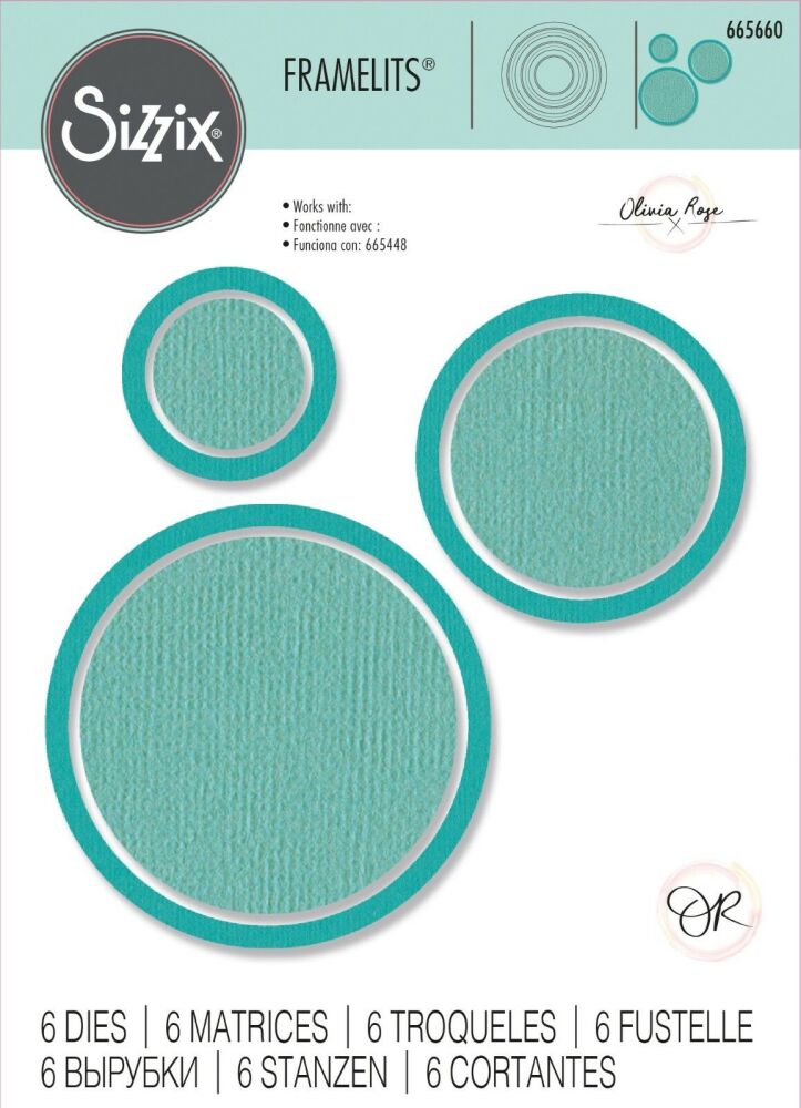 Sizzix Framelits Die Set 6PK - Circle Frames