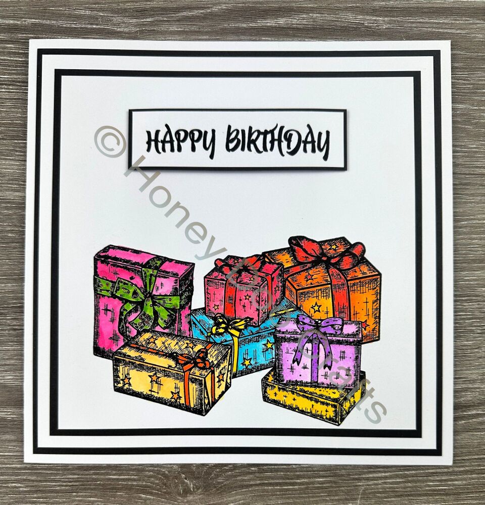 New - A Pile of Presents (A6 Stamp)