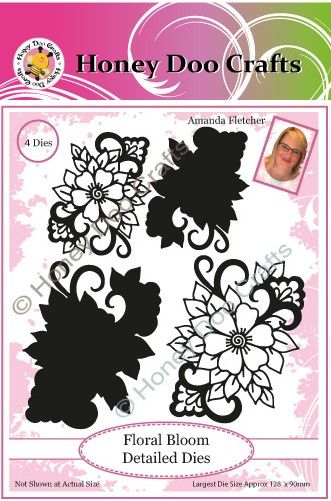 New -Floral Bloom Detailed Dies PK 4 - BRAND NEW