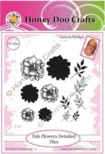 New - Fab Flowers Detailed Dies PK 12 - BRAND NEW