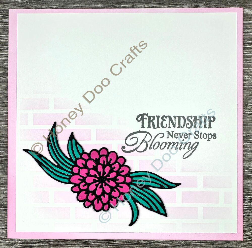 New -Floral Doodle Detailed Dies PK 4 - BRAND NEW