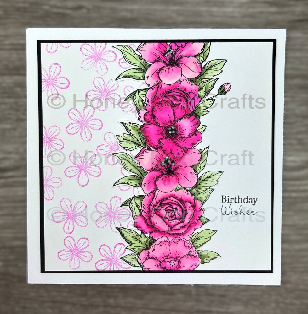 New - Quartet of Flowers (A6 Stamp)