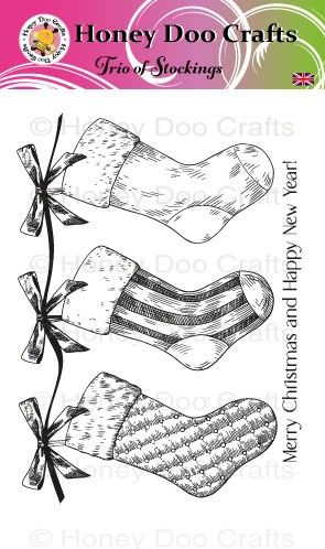 New - Trio of Stockings (A6 Stamp)