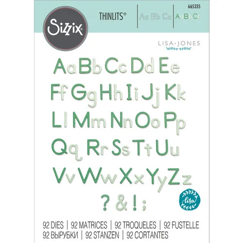 Sizzix Thinlits Die Set 92PK Essential Type