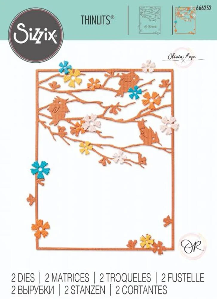Sizzix Thinlits Die Set 2PK Woodland Cardfront by Olivia Rose