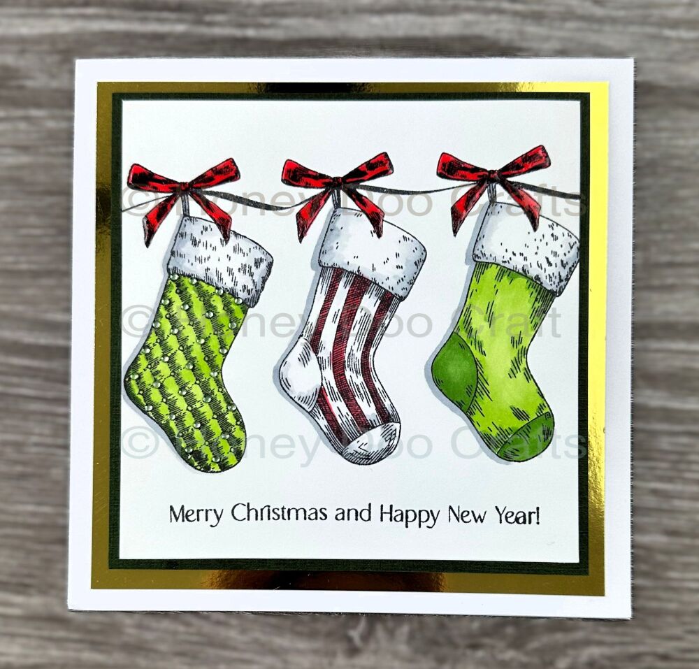New - Trio of Stockings (A6 Stamp)