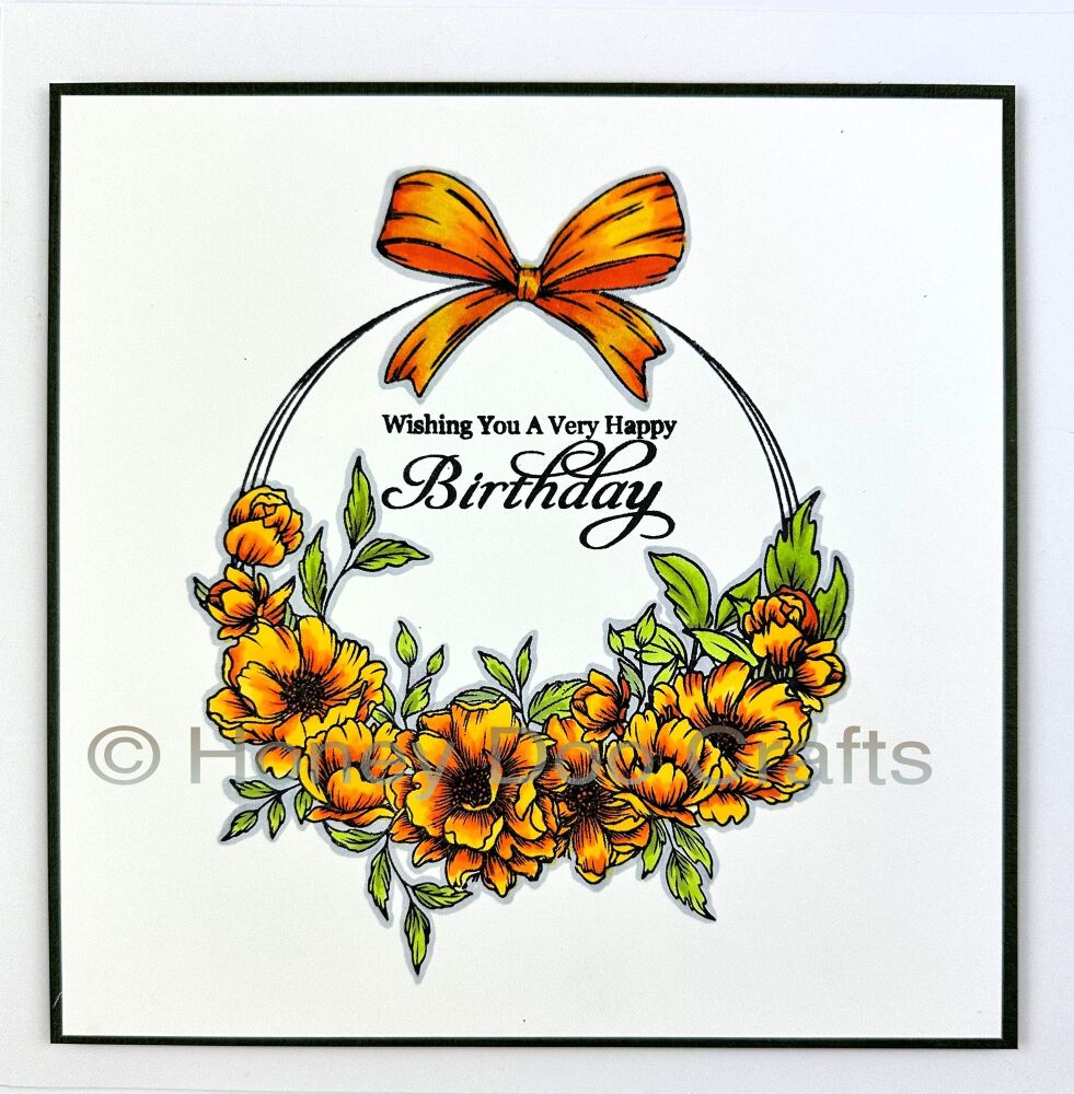 Bows and Blooms (A5 Stamp)