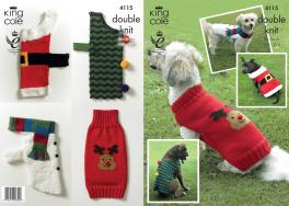 Novelty Dog Coats Knitting Pattern