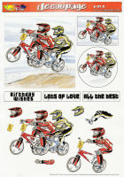 BMX Decoupage Sheet