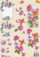 Roses Decoupage Sheet