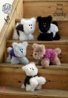 Tinsel Chunky Westie Style Knitting Pattern