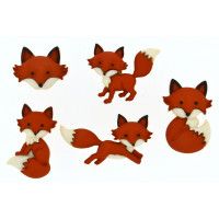 Out Foxed Novelty Buttons