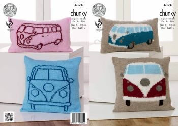 Campervan Cushions Knitting Pattern