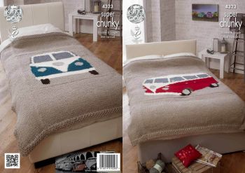 Campervan Bed Throws Knitting Pattern