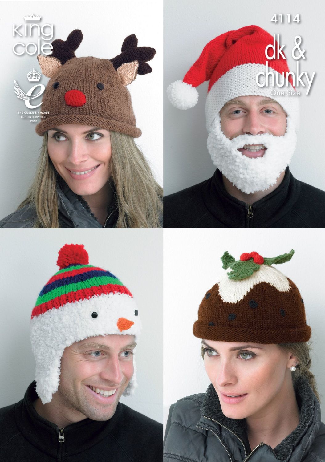 Christmas Adult Novelty Hats Knitting Pattern