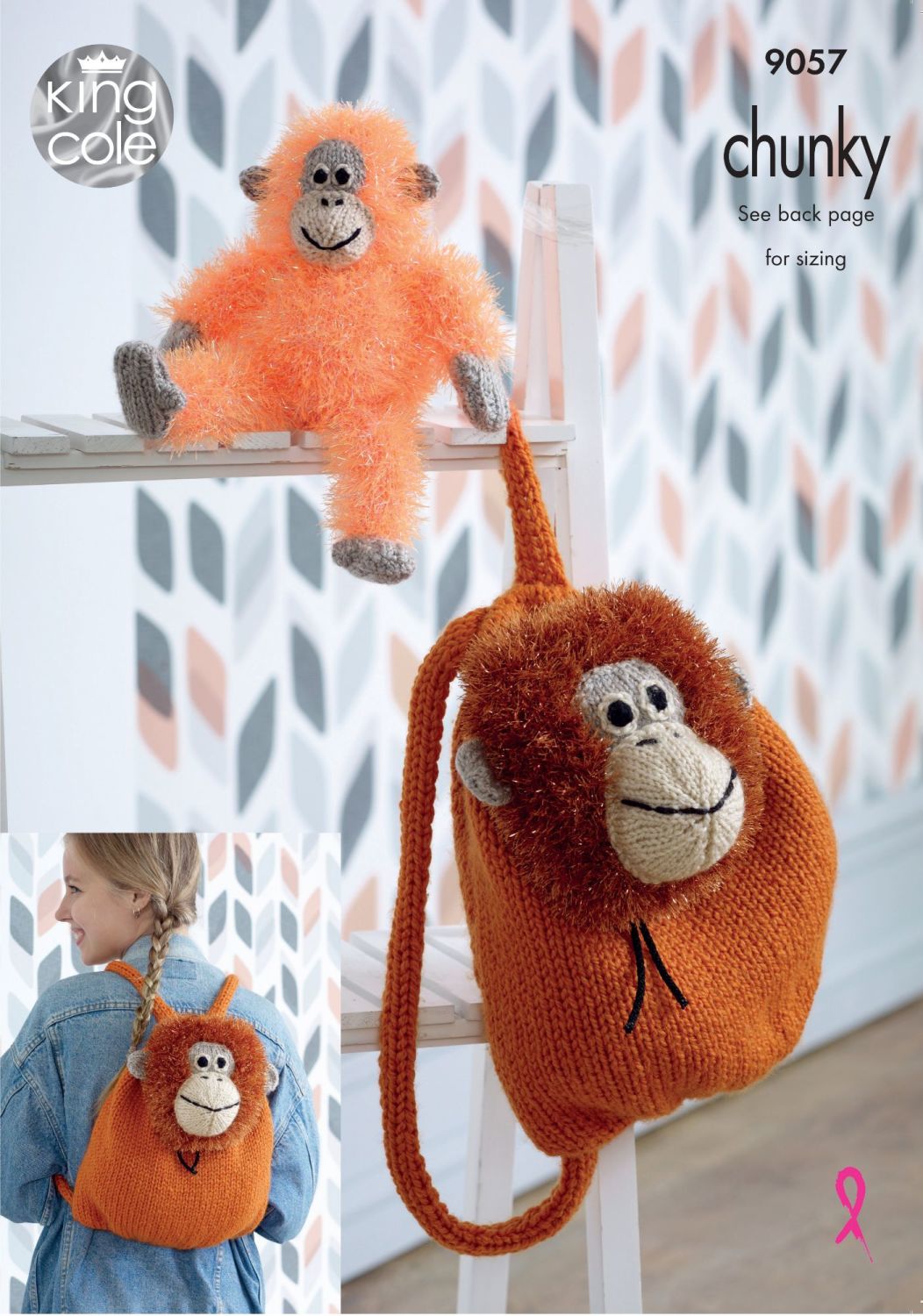 Tinsel Orangutan Backpack & Toy