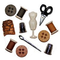 Sewing Room Novelty Buttons