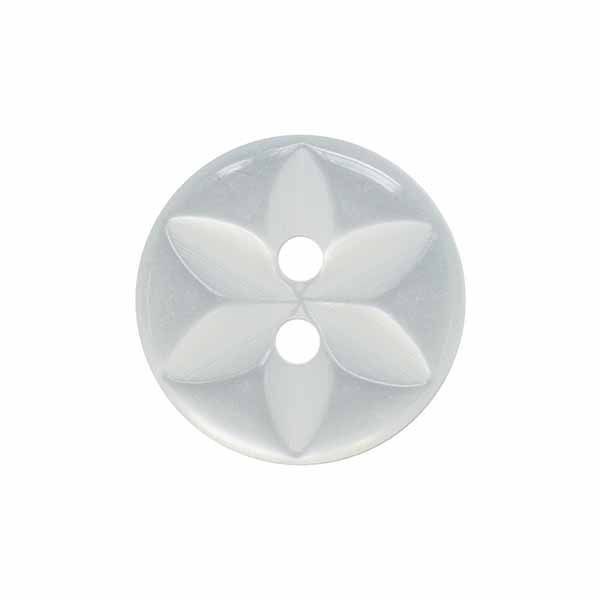11.5mm White Star Buttons