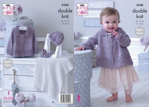 Matinee Jacket, Hat, Shoes & Blanket Knitting Pattern