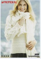 Cream Pullover & Scarf Knitting Pattern