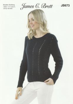 Rib DK Sweater Knitting Pattern