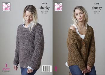 Chunky Cardigan & Sweater  Knitting Pattern
