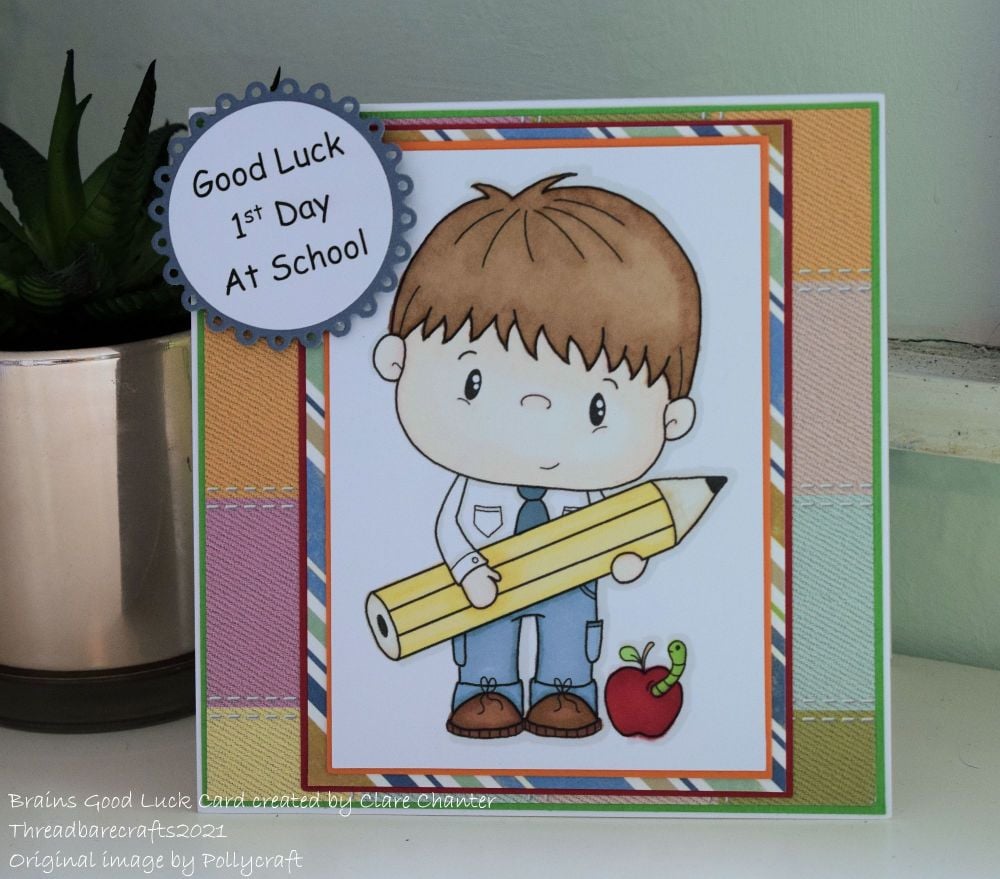 1st Day of School Good Luck Card