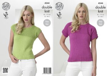 Cottonsoft Tops Knitting Pattern