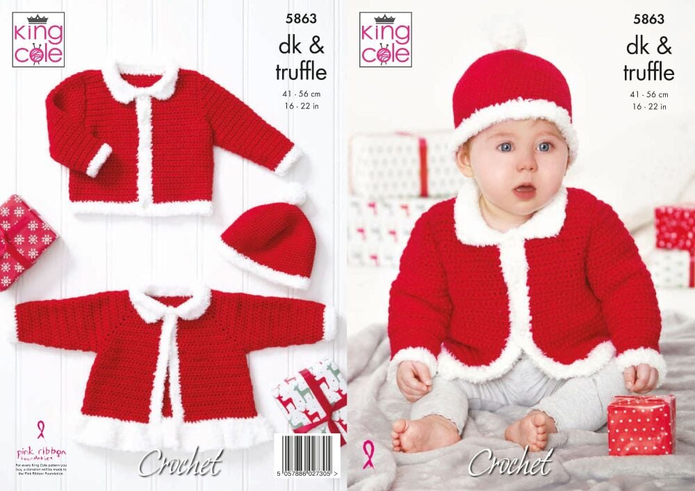 Christmas Jackets & Hat Crochet Pattern