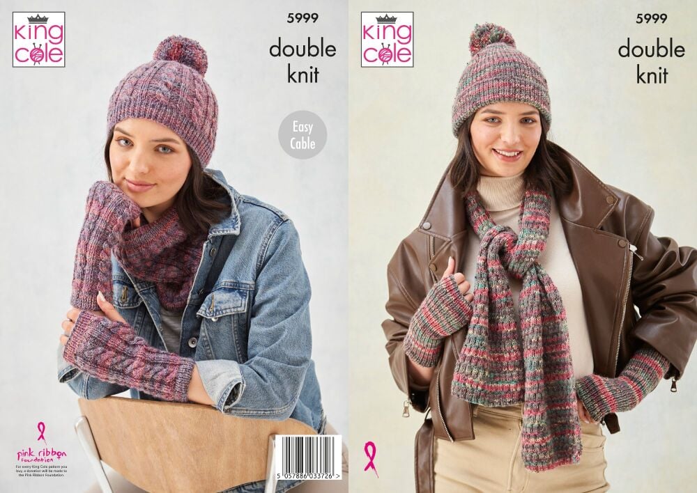 Scarf, Hats, Snood & Wristwarmers Knitting Pattern