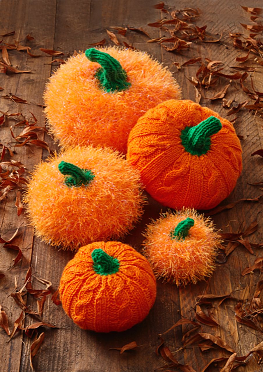Halloween Pumpkin Stack Knitting Pattern