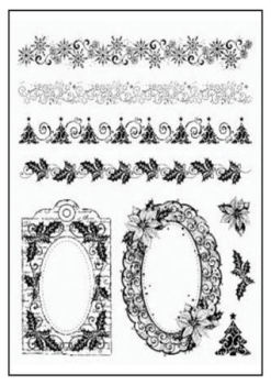 Christmas Frames & Borders Clear Stamp Set