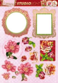 Frames & Flowers Diecut Topper Sheet