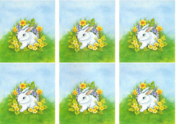 Spring Rabbit Classic Decoupage Sheet