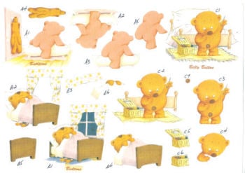 Baby Bear SBS Decoupage Sheet