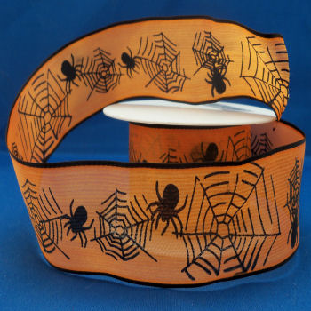 Spider Web Printed Ribbon
