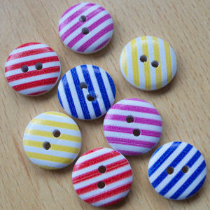 Striped Buttons Pack of 8