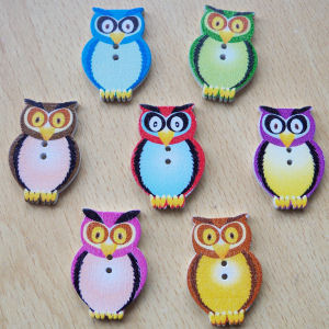Wooden Owl Buttons