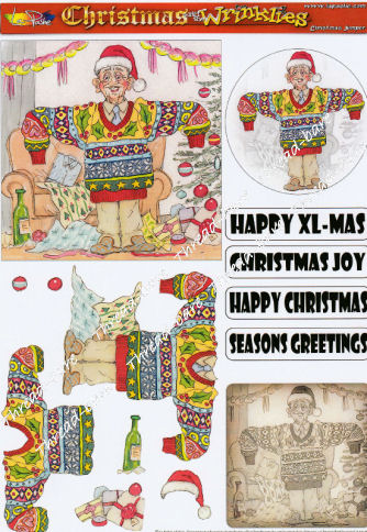 Christmas Jumper Decoupage Sheet