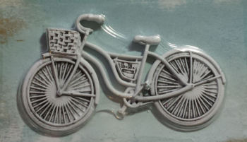 Shabby Chic Metal Bicycle Embellishment
