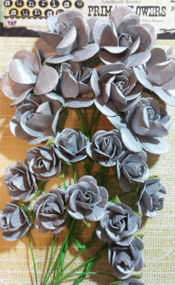 Sunrise Sunset Paper Mini Roses - Blue