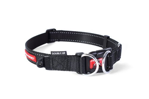 Double Up Dog Collar - Black - Small
