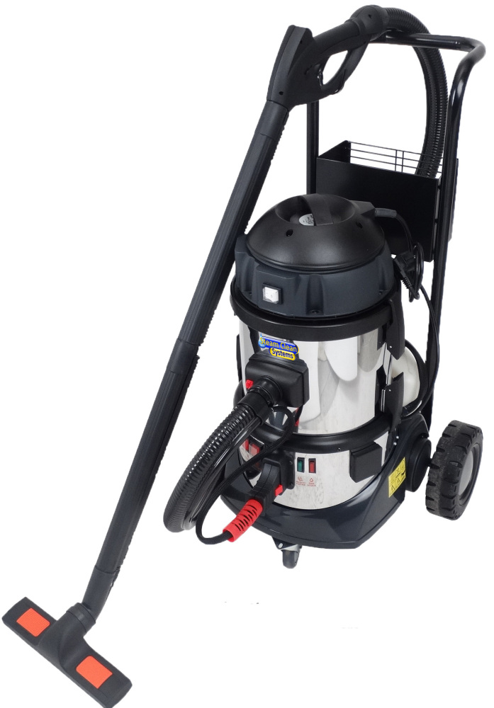 Pure v6-T - 6 Bar - 2.6 kg/hr Commercial Steam & Vacuum Cleaner with Trolley