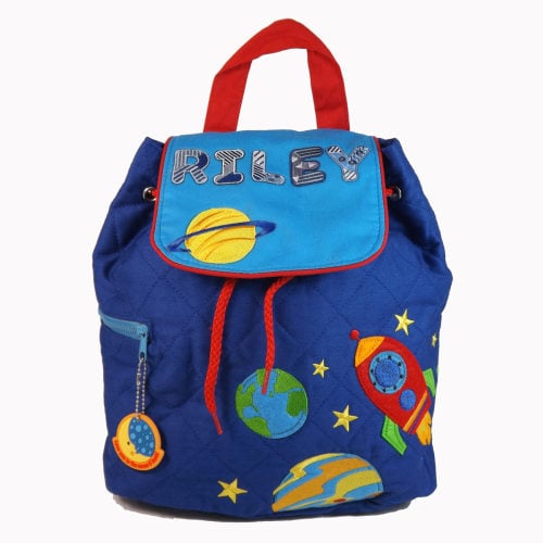Personalised Child's Backpack Rocket Design