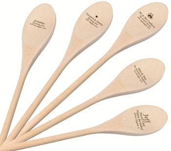 Personalised Wooden Spoon - A Great Birthday gift.