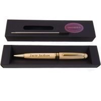 Personalised Wooden Ballpoint Pen in Maple. Perfect Teacher & Student Gift