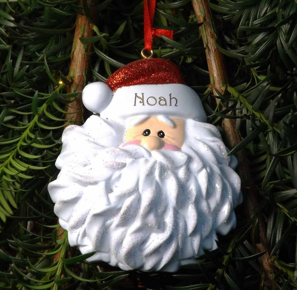 Santa Hat - Personalised Tree Decoration