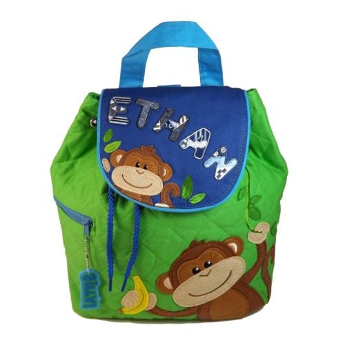 Personalised Child's Backpack Cheeky Monkey Girl Design